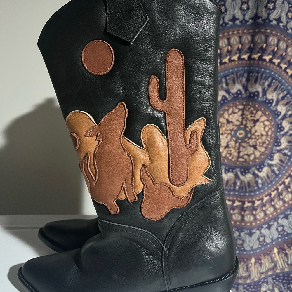 Chasing Unicorns Desperado Leather Cowboy Boots - Picture 5 of 11